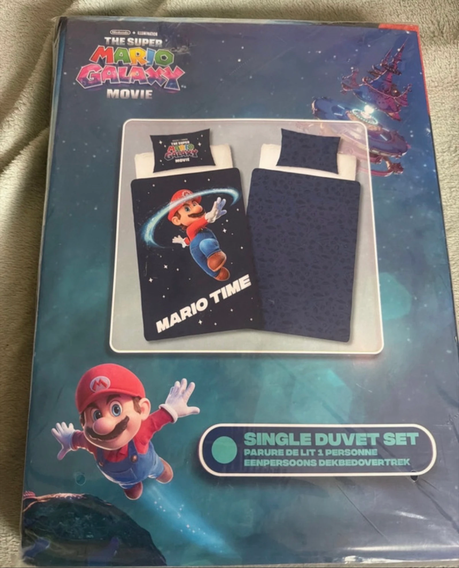 Super Mario galaxy duvet cover set